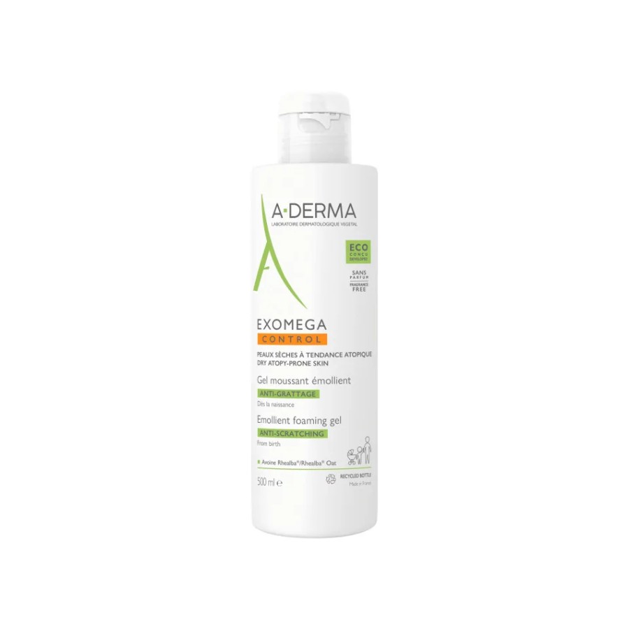 A-DERMA EXOMEGA GEL  MOUSSANT EMOLLIENTE 500ml