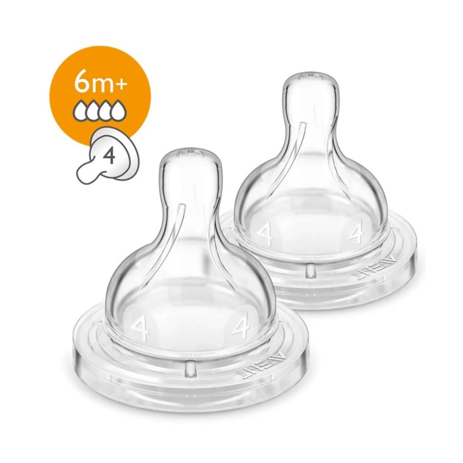 AVENT 2 TETINES- 3M+ / 3T CLASSIC+
