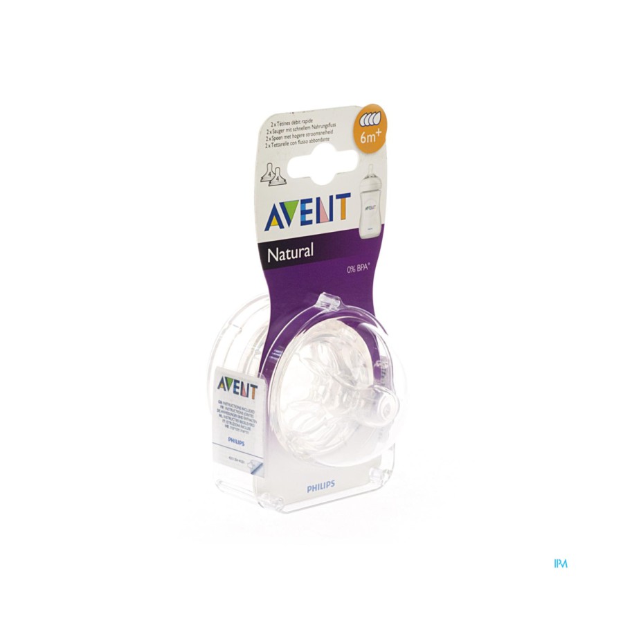 AVENT 2 TETINES-6M+ / 4T CLASSIC+