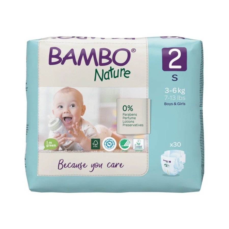 bambo nature 2 couches s 3-6kg /30un