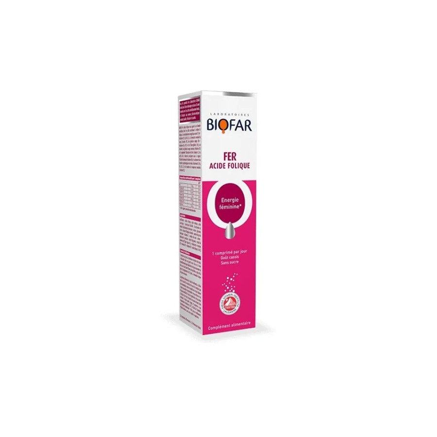 BIOFAR FER ACIDE FOLIQUE 20 CPS
