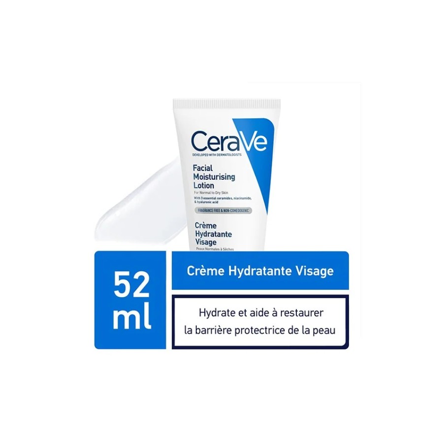 CERAVE CREME HYDRATANTE VISAGE PEAUX N.S 52 ML