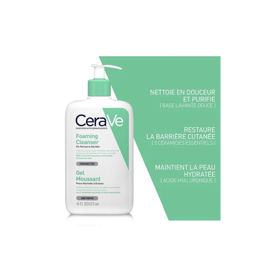CERAVE GEL MOUSSANT PEAUX N.G 473 ML