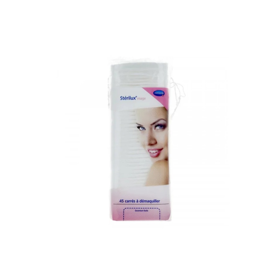 COTON CARRE A DEMAQUILLER STERILUX 45