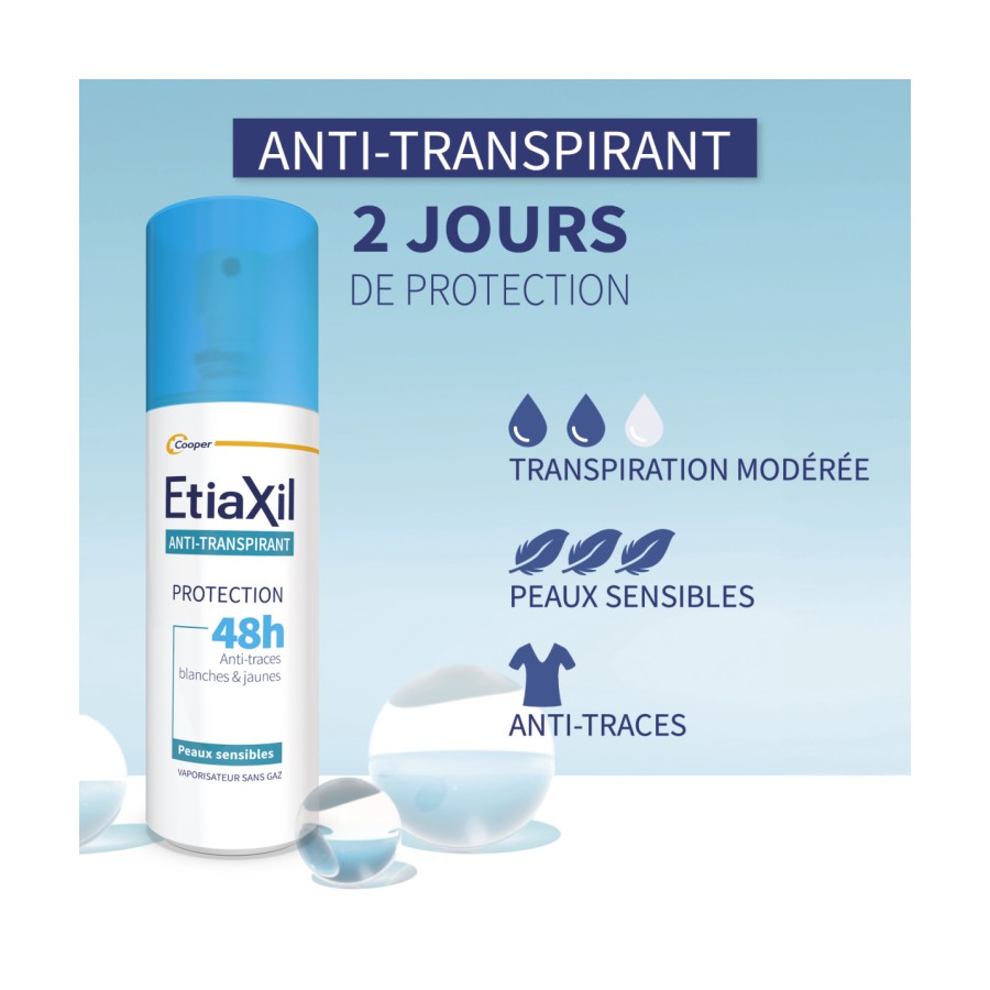 ETIXIL AT PROTECTION 48H SPRAY ANTI TRACES 100ML