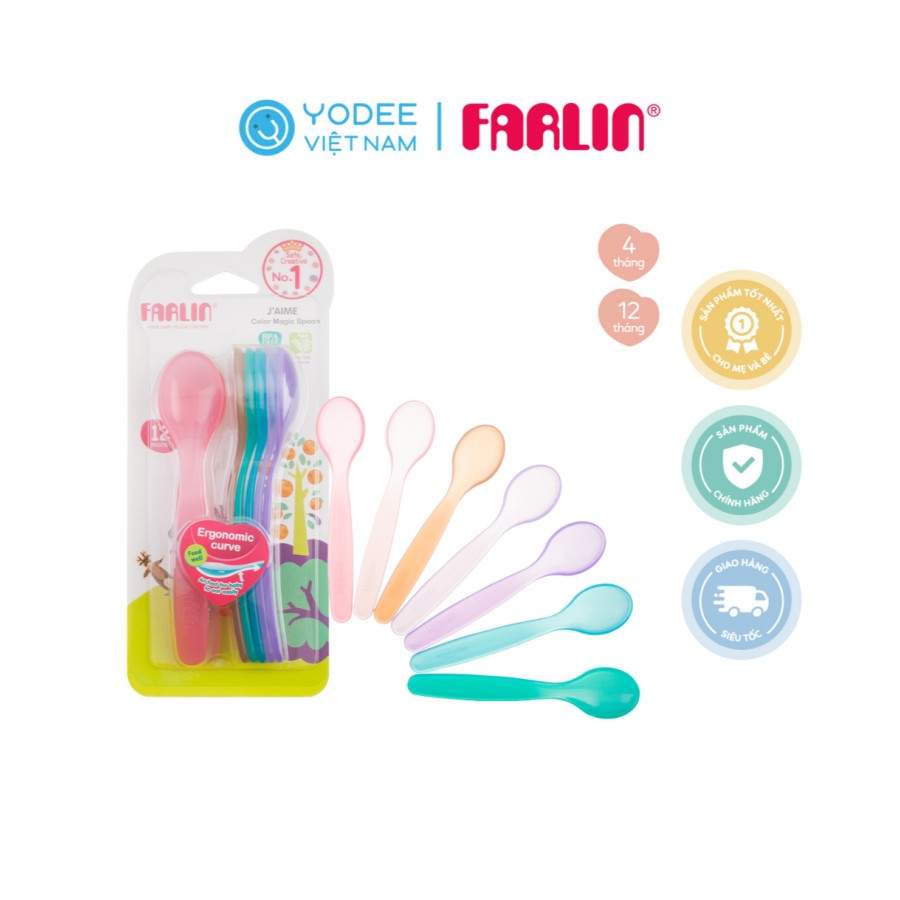 FARLIN CUILLERE COULEUR 7 PIECES 4M+