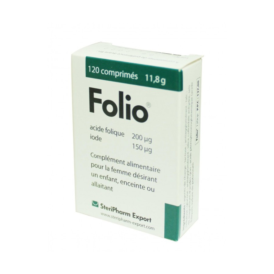 FOLIO ACIDE FOLIQUE ET IODE