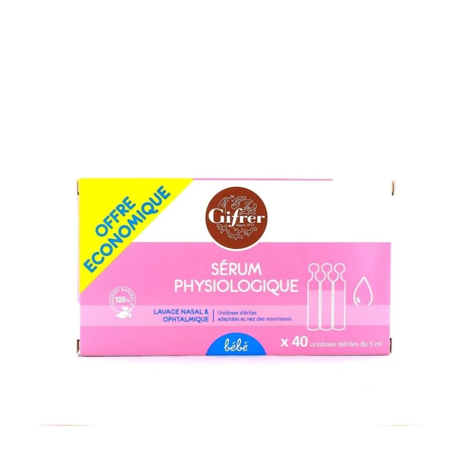 GIFRER SERUM PHYSIOLOGICA BTEX40 UNIDOSES 5ML