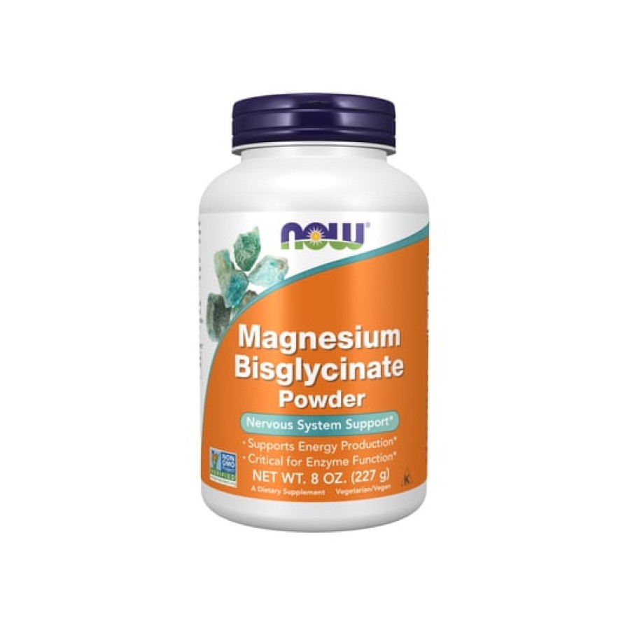 NOW Foods, Poudre de bisglycinate de magnésium, 227 g