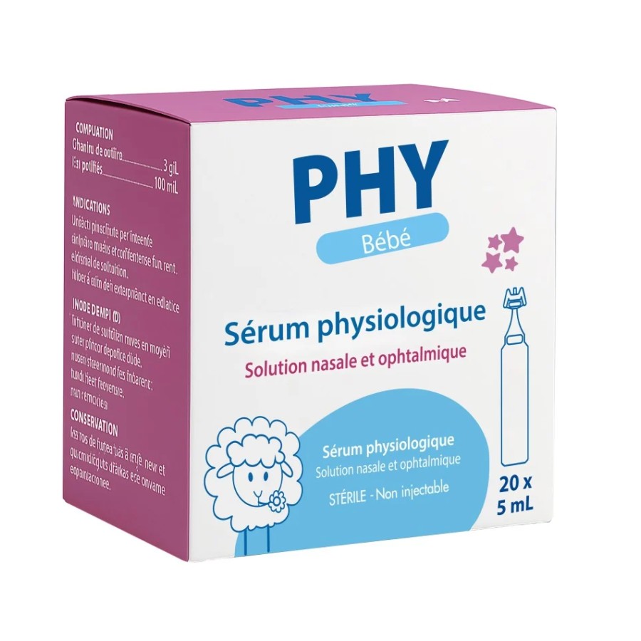 PHY BEBE SERUM PHYSIOLOGIQUE 20*5ML