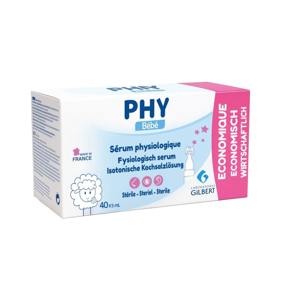 PHY SERUM PHYSIOLOGIQUE BTE 40*5ML