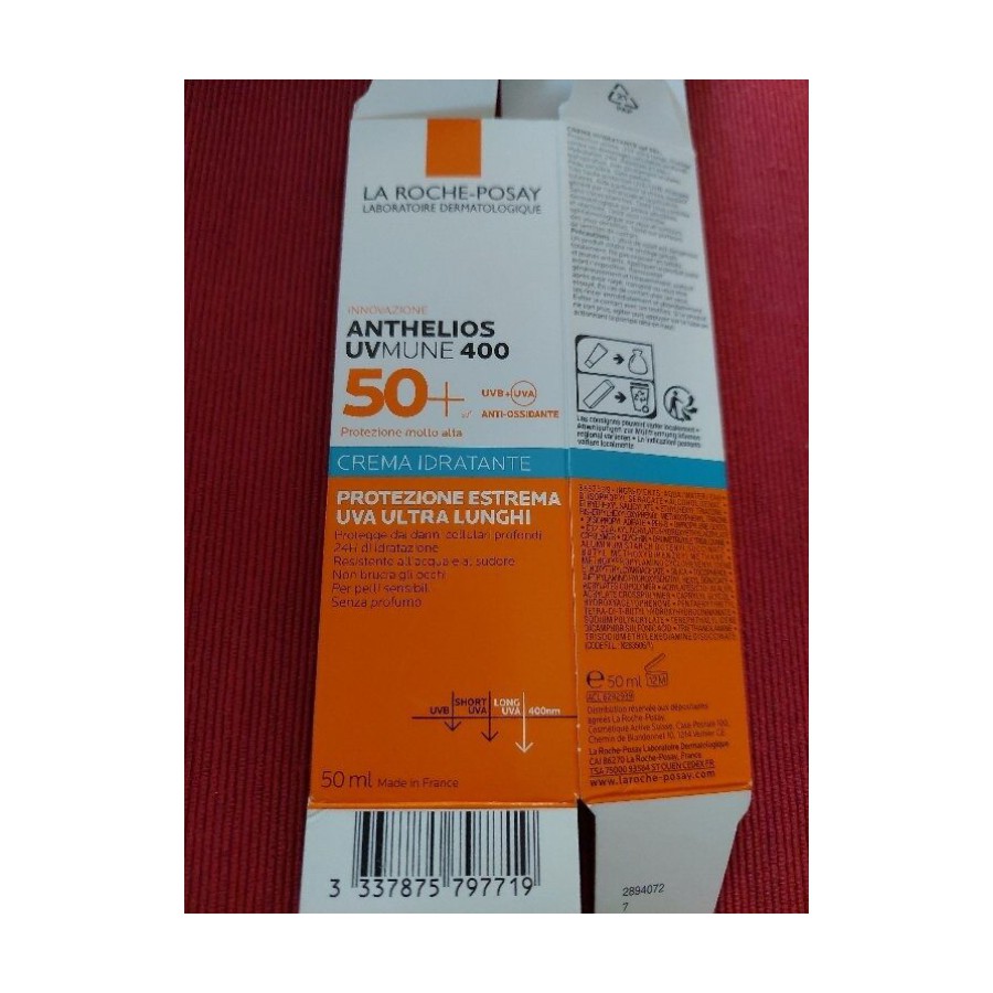 RP anthelios Cr fondante UV Mune 400. SPF50