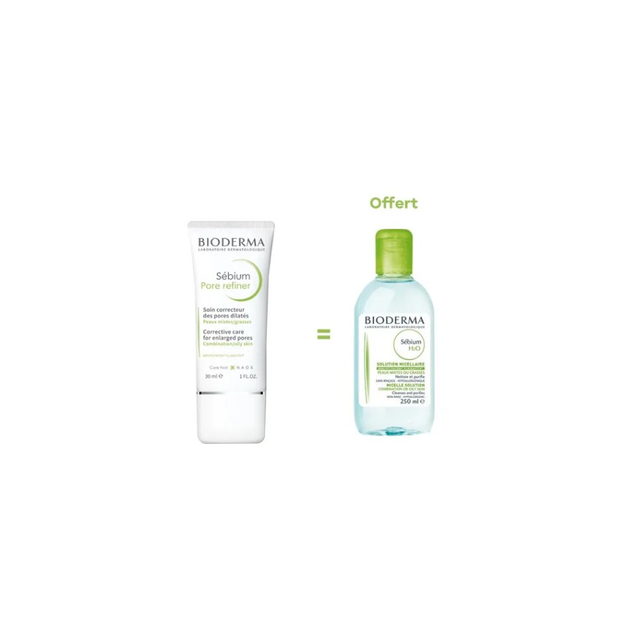 SEBIUM PORE REFINER 30ML+SEBIUM H2O 250ML OFFERET PACK