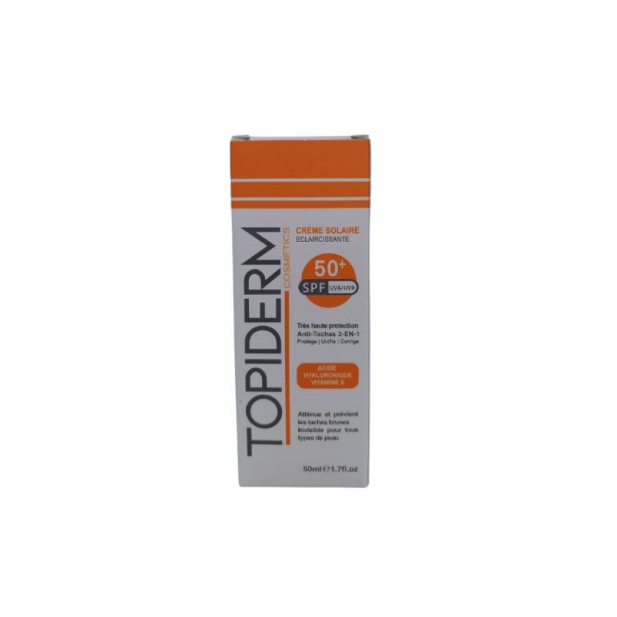 TOPIDERM ECRAN SOLAIRE ECLAIRCISSANT SPF50+50ML