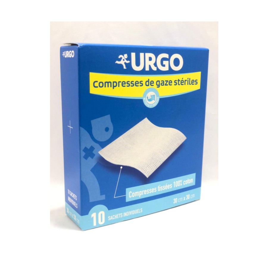 URGO COMPRESSE DE GAZ STERILES 30*30