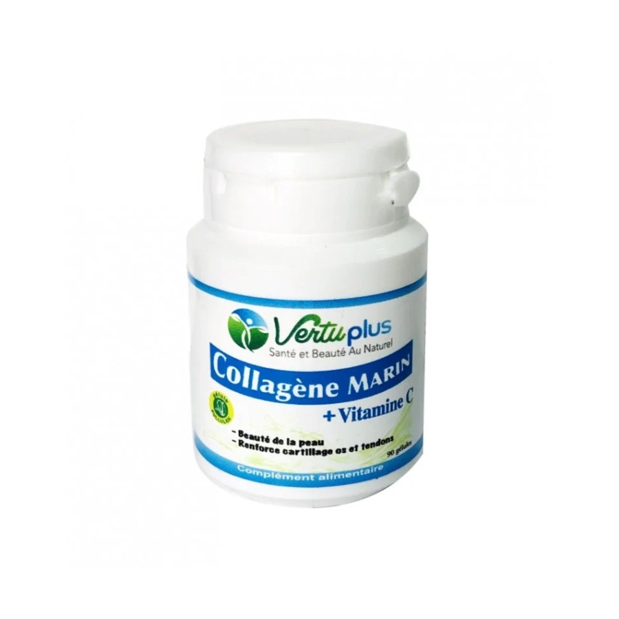 Vertu Plus Collagene Marin + VITAMINE C 90 gelules