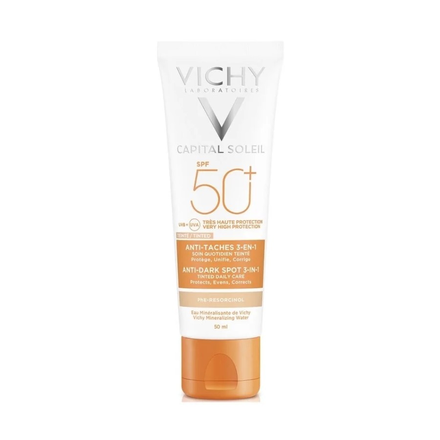 VICHY IDEAL SOLEIL CR ANTI TACHES 3 EN 1 SPF 50 50ML